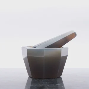 Gray Agate Mortar and Pestle